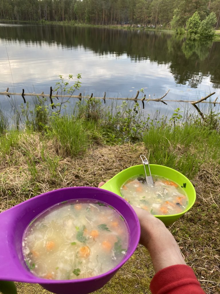 Перекусить супчику после катательного дня